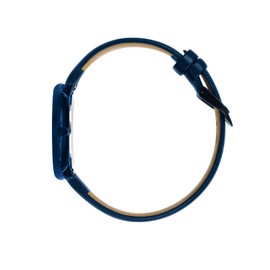 Mens Watches Ultra-Thin Minimalist Waterproof-Fashion Wrist Watch for Men Unisex Dress with Leather Band Blue Leather Band-Blue Hands Blue Face