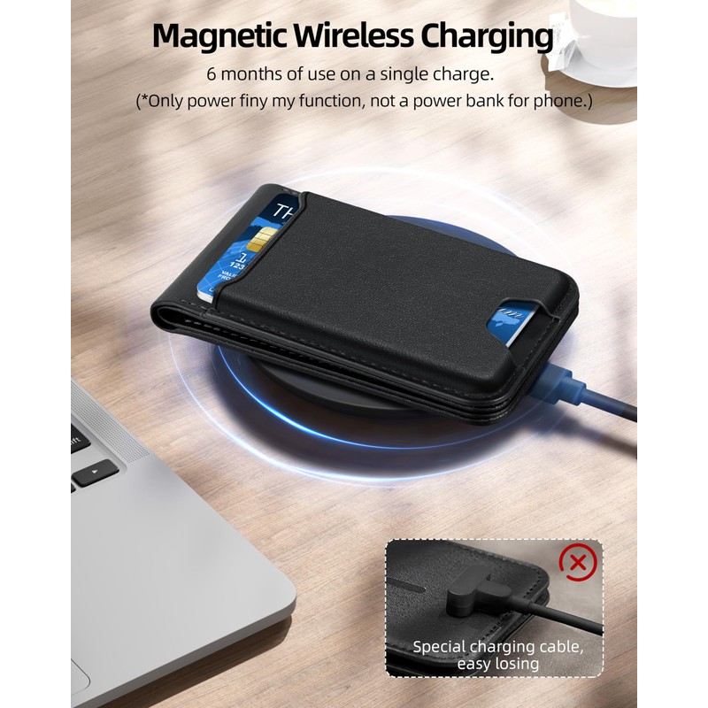 for Magsafe Wallet, Works with Apple Find My, Strongest Magnetic