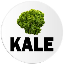 Kiwi Gifts Kale - 10 Pack Circle Stickers 3 Inch - Vegetable Veggie