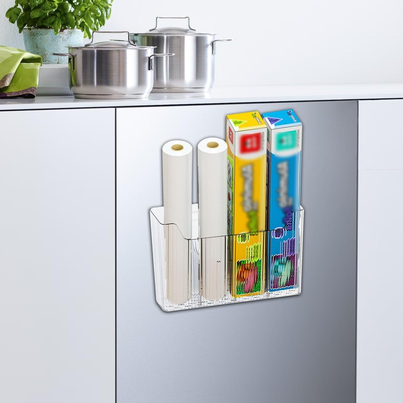 Organizer Sottolavello Cucina Porta Sacchetti e Telecomando da Muro, 2