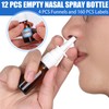 ZHWKMYP 20 Pcs Nasal Spray Bottle, 10ML/0.35OZ 12Pcs Glass Brown
