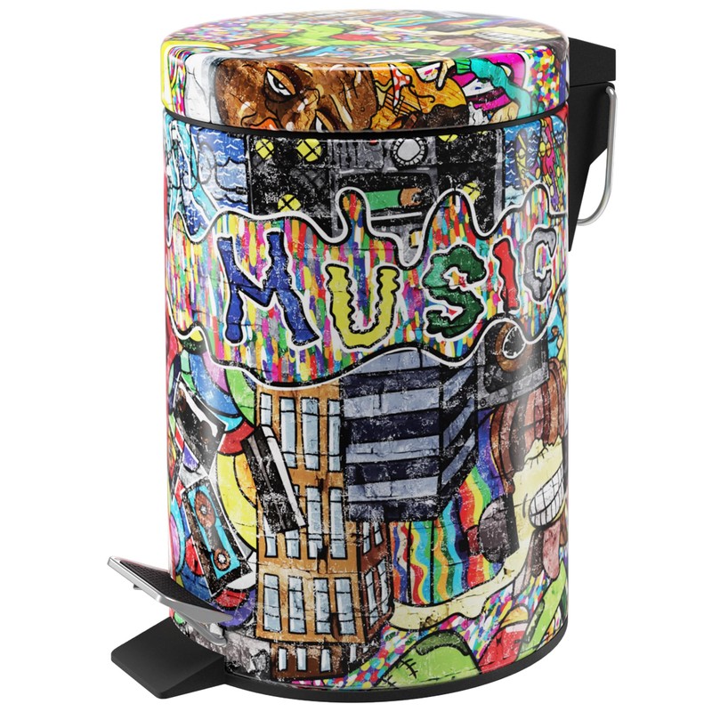 Sanilo Trash Can 0.8 Gallon with Soft Close, Many New