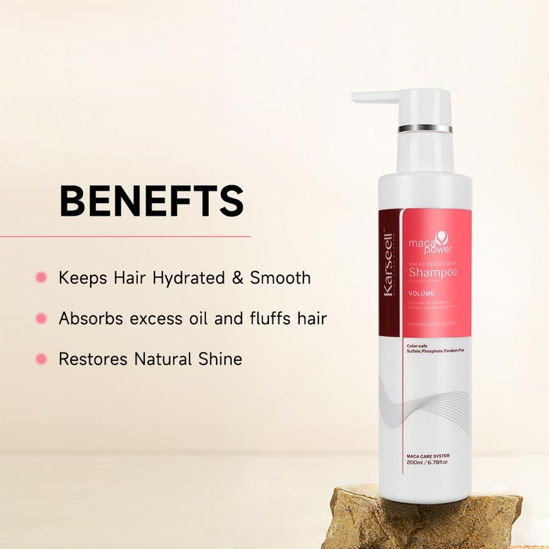 Karseell Volume Shampoo, 200ml - For Fine Hair, Lightweight Shampoo,