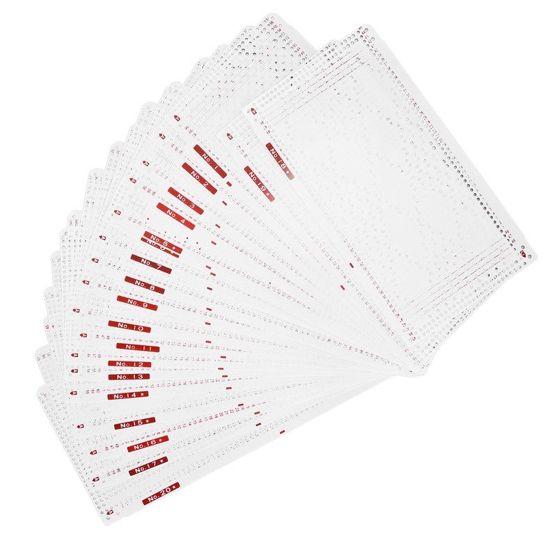 Punch Cards Practical Soft Durable Double Sided Printing Knitting Machine