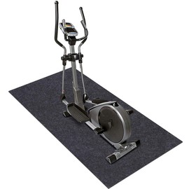 Fitness Equipment Mats, Absorbent/Waterproof – Protects Exercise Equipment and Floor，Protective Flooring Under Elliptical Machine mat, Indoor Treadmill Mat，Washable (24" x 66")