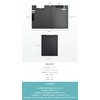 Grandios GD-A4BIND-BK Clip Board File Binder Bifold Thin Double-Sided Business