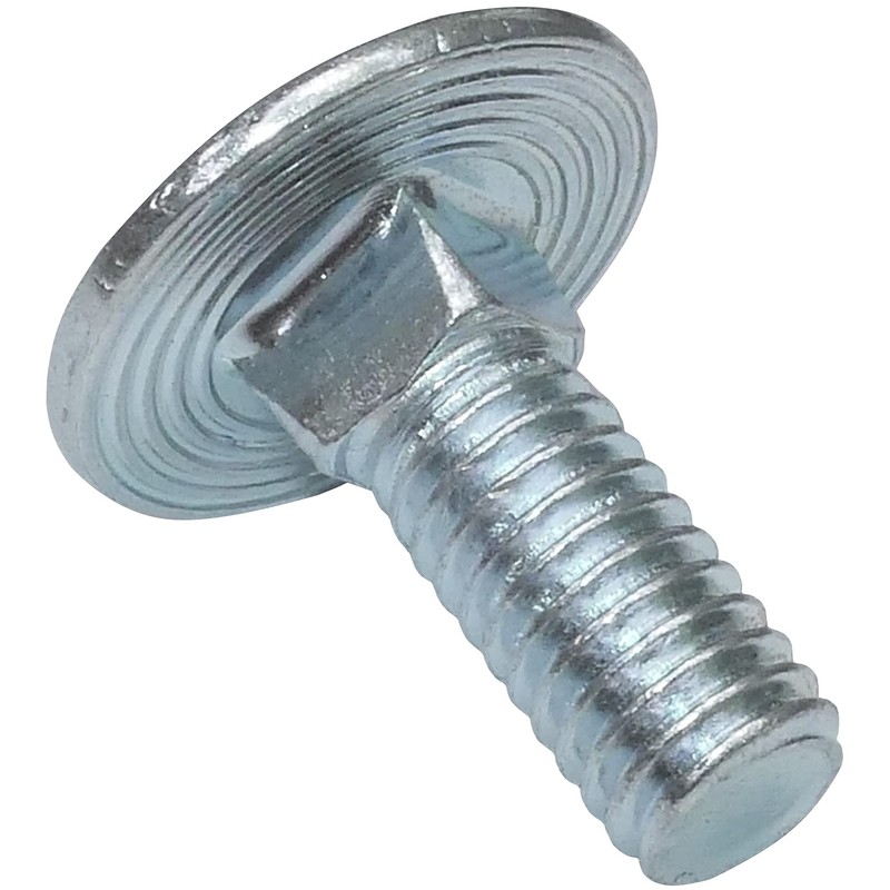 AERZETIX - C48980 - Set of 100 Carriage Bolts Flat