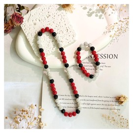 ZEZHOMCHI Baseball Necklace 18in Sparkle Rhinestone Baseball Beaded Chain and Bracelet Set Pollyanna Baseball Drip Gifts for Men Women