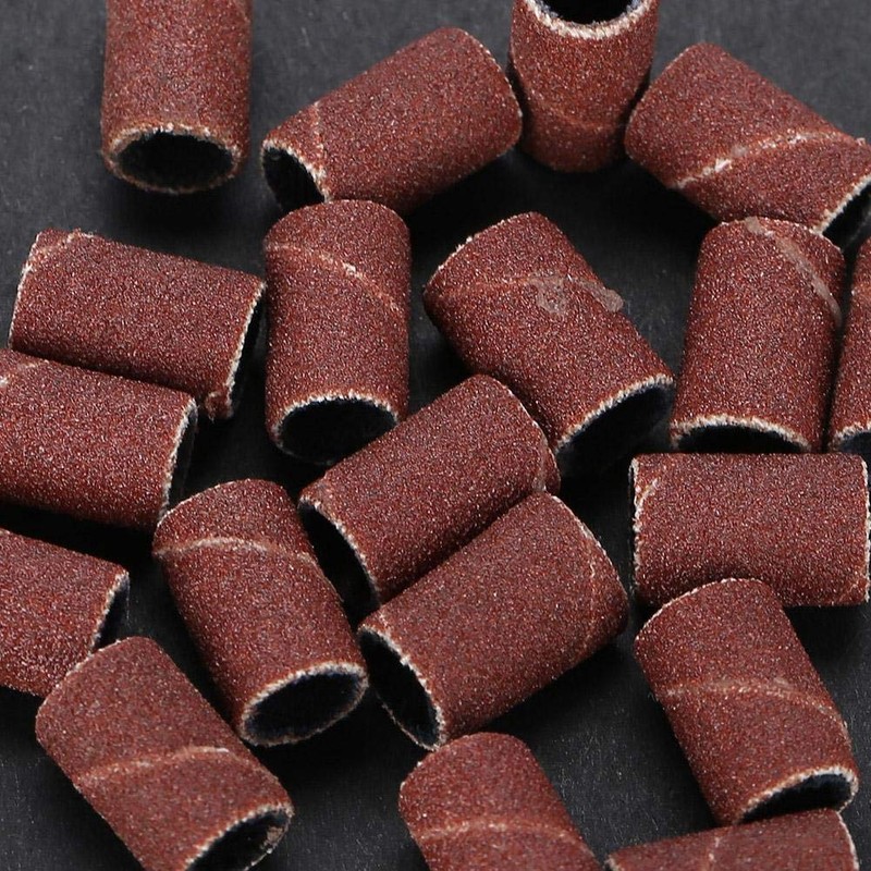 YUYTE 100 Piezas Bandas de Lijado para Taladro de Uñas,