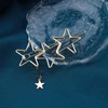 Aneneiceera Hollow Out Star Hair Clip Gold Hair Clip Tassel