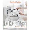 300 Lbs Load Capacity 5-Inch Lift Height Widened Commode Elevated