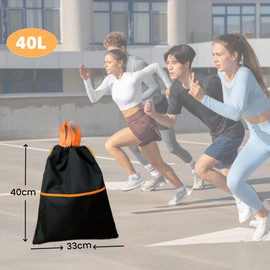CHEPULA Drawstring Bags, Waterproof Drawstring Gym Bag for Women Men, String Bag Large Sports Drawstring Backpack for Travel Shopping Swimming Yoga Beach