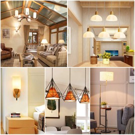 Blewandy E27 LED Warm White 12 W Replacement 100 W Halogen 1200 Lumen A60 LED Bulb, 3000 Kelvin Warm White 280° Beam Angle Bulb, Not Dimmable, No Flickering, Energy Saving Bulb, Pack of 6