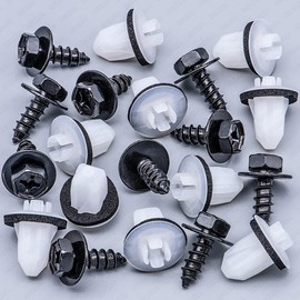 Rexka 10 Sets Rear Bumper Tail Lamp Screw & Grommet Kit for Lexus Toyota 90159-60498 90189-06235 NX RX RC LC is Series Avalon, C-HR, Corolla iM, Mirai, Yaris