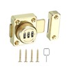 PATIKIL Combination Cabinet Latch, Zinc Alloy Keyless Drawer Lock 3-Digit