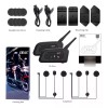 Ejeas Par De Intercomunicadores Para Cascos De Moto Ejeas V6