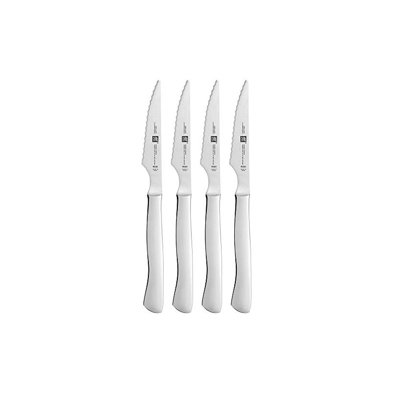 ZWILLING 4-pc Serrated Steak Knife Set, Stainless Steel