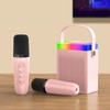 Karaoke Machine Set with RGB Light Rechargeable Bluetooth Speaker with
