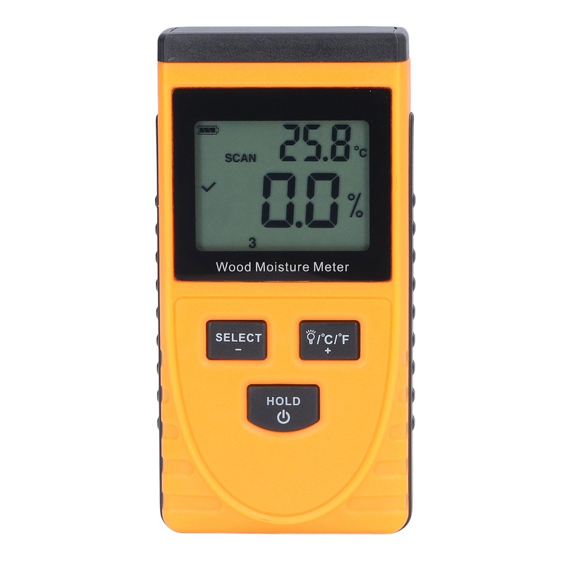 Inductive Wood Moisture Meter High Accuracy LCD Display Lumber Moisture