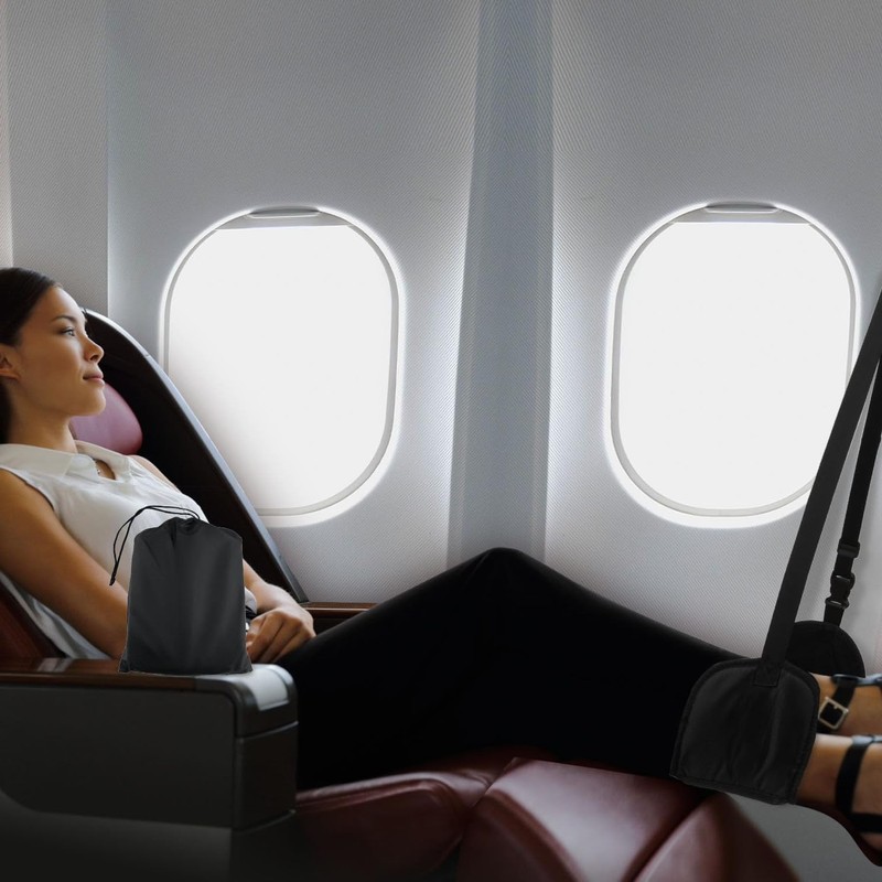 Airplane Footrest - Travel Foot Rest (Memory Foam), Airplane Travel