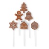 colourliving Gingerbread Figures Decoration Flower Stake Gingerbread Stake 6 Pieces