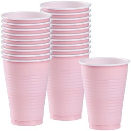 Party Dimensions Pink Solid Color Plastic Party Cup (12 Oz.) 20 Count - Premium Quality and Durable, Perfect for Any Celebration