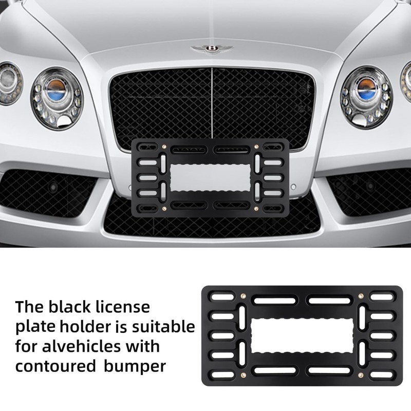 OKLPF Front License Plate Bracket- Front License Plate Mounting Kit，Universal