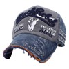 White Fang CA601 Cap, Logo, Distressed Treatment, Hat, Sports, Running,