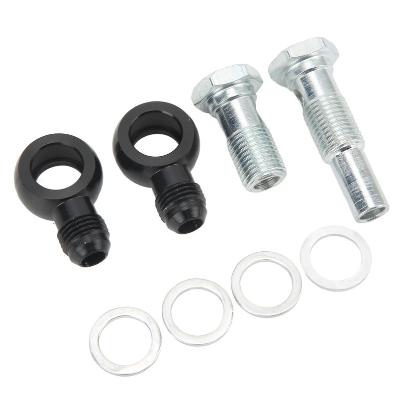 Transmission Oil Cooler Banjo Fitting Kit AN6x1/4NPSM Aluminum Alloy for