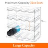 Lifewit Stackable Water Bottle Organizer for Cabinet, Plastic Bottle Holder