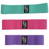 Fit Simplify Non Slip Fabric Resistance Hip Bands, Set of
