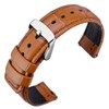 ANNEFIT Genuine Leather Watch Strap, Crocodile-Embossed Watch Band, Quick Release