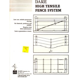 Dare Products High Tensile Fence System - Black Modern Wood and Steel Fence Panel