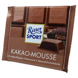 Ritter Sport Kakao-Mousse (3 Bars each 100g) - fresh from Germany