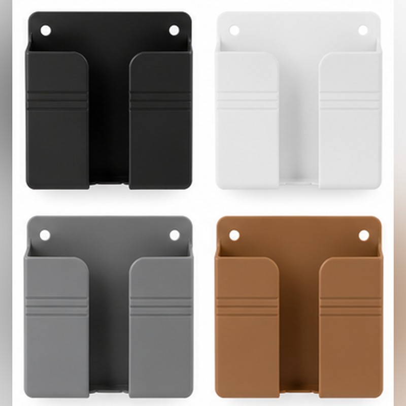 Wall Mounted Storage Box for Remote Controls – Punch-Free PP