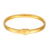 Eigso Stainless Steel Gold Bangle Bracelet for Women 6.5MM Stainless