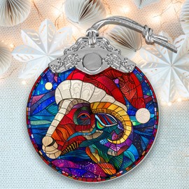 Bolivian Ram Christmas Ornaments, Bolivian Ram Christmas Tree Decor, Bolivian Ram Stained Glass Ornaments, Bolivian Ram Xmas Hanging Decorations, Bolivian Ram Holiday Decorations and Xmas Gifts Ideas