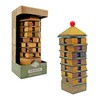 Project Genius Chinese Pagoda 3D Wood Puzzle, Mechanical Maze Brainteaser,