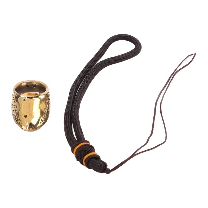 Archery Thumb Rings Good Protection Engraving Pattern Brass Finger Protector