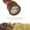 Powstro Pepper Grinder - 8 Inch Pepper Mill Oak Wood