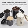 Veken Coffee Canister, 39OZ Large, Airtight Stainless Steel Food Storage