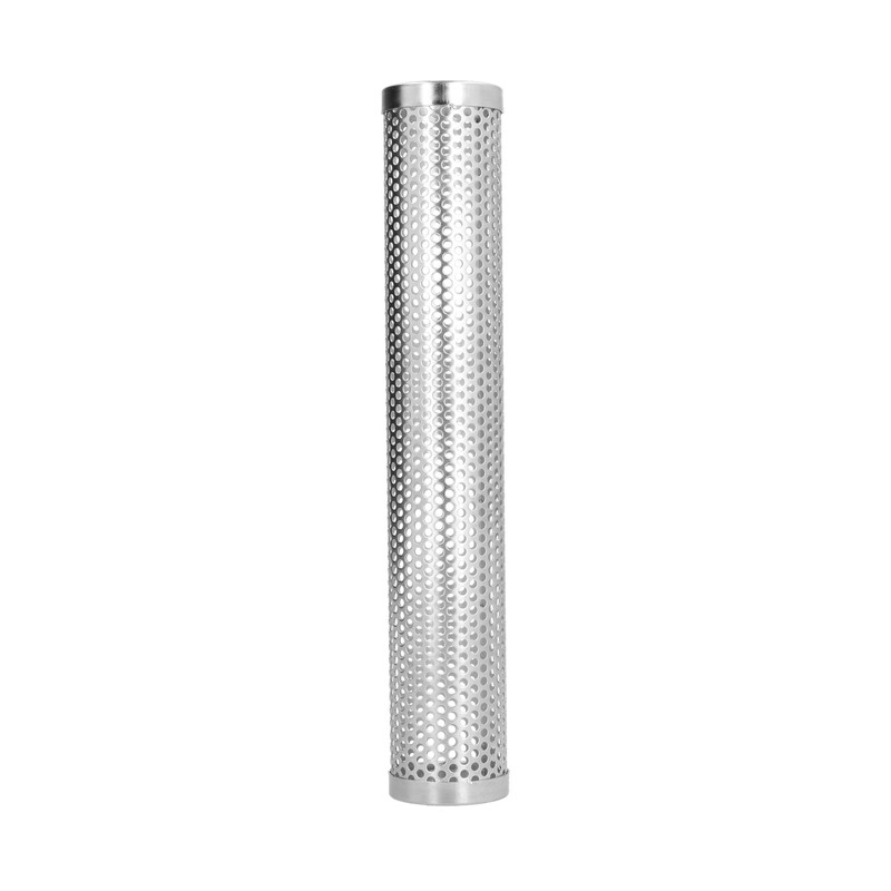 Smoker Box Cylindrical Detachable Large Capacity Fruit Wood BBQ Pellet