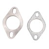 2 Bolts 2in Exhaust Flange Connection Kit Stainless Steel for