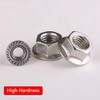 M8 Stainless Steel Serrated Flanged Nuts Hex Flange Nut