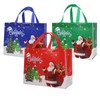 HandyX Assorted Sizes 12 pcs Non-Woven Christmas Bags with Handle,