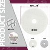 QUEFORET Diamond Polishing Pads Grit 30-12 Pieces Wet Polishing Discs