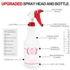 Uineko Plastic Spray Bottle (4 Pack, 24 Oz, All-Purpose) Heavy