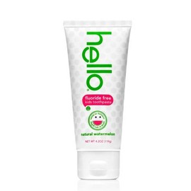 Hello Fluoride Free Natural Watermelon Toothpaste (Pack of 6)