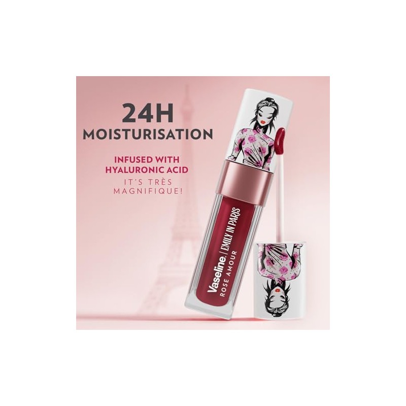 Emily in Paris Vaseline - Bálsamo Labial Líquido Color Rosa