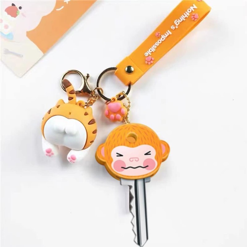6 Pcs Rubber Key caps Flexible Key Covers caps Novelty